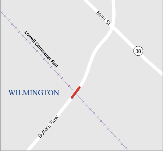 Wilmington: Bridge Replacement, W-38-003, Butters Row over MBTA Wilmington: Bridge Replacement, W-38-003, Butters Row over MBTA